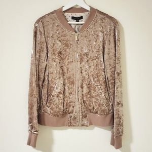 Sanctuary - Velvet bomber jacket